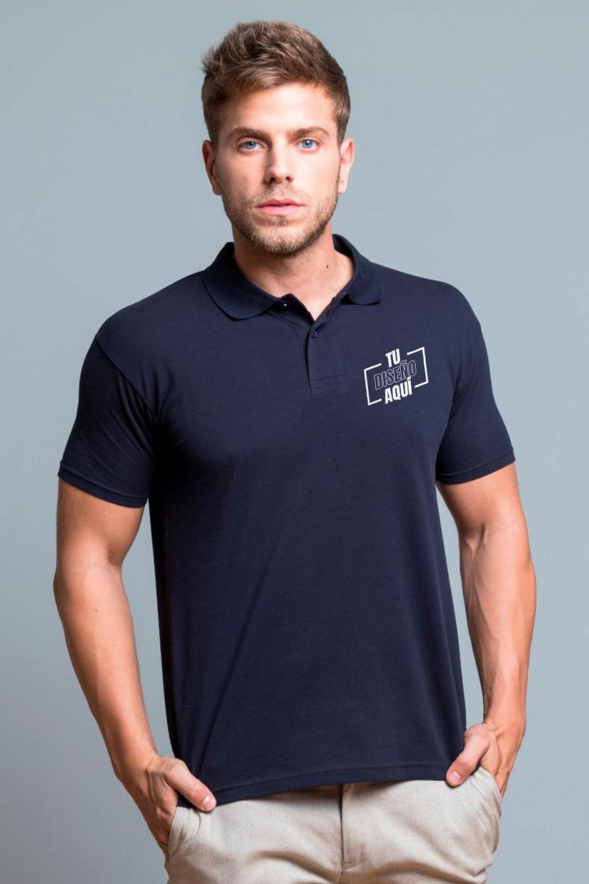 Polo piqué de manga corta para hombre Personalizado DTF 100% Algodón POLOCEAN