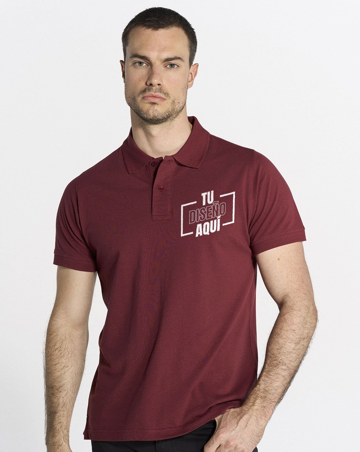 Polo de trabajo manga corta para hombre personalizado DTF 65% poliéster – 35% algodón PORA210WK