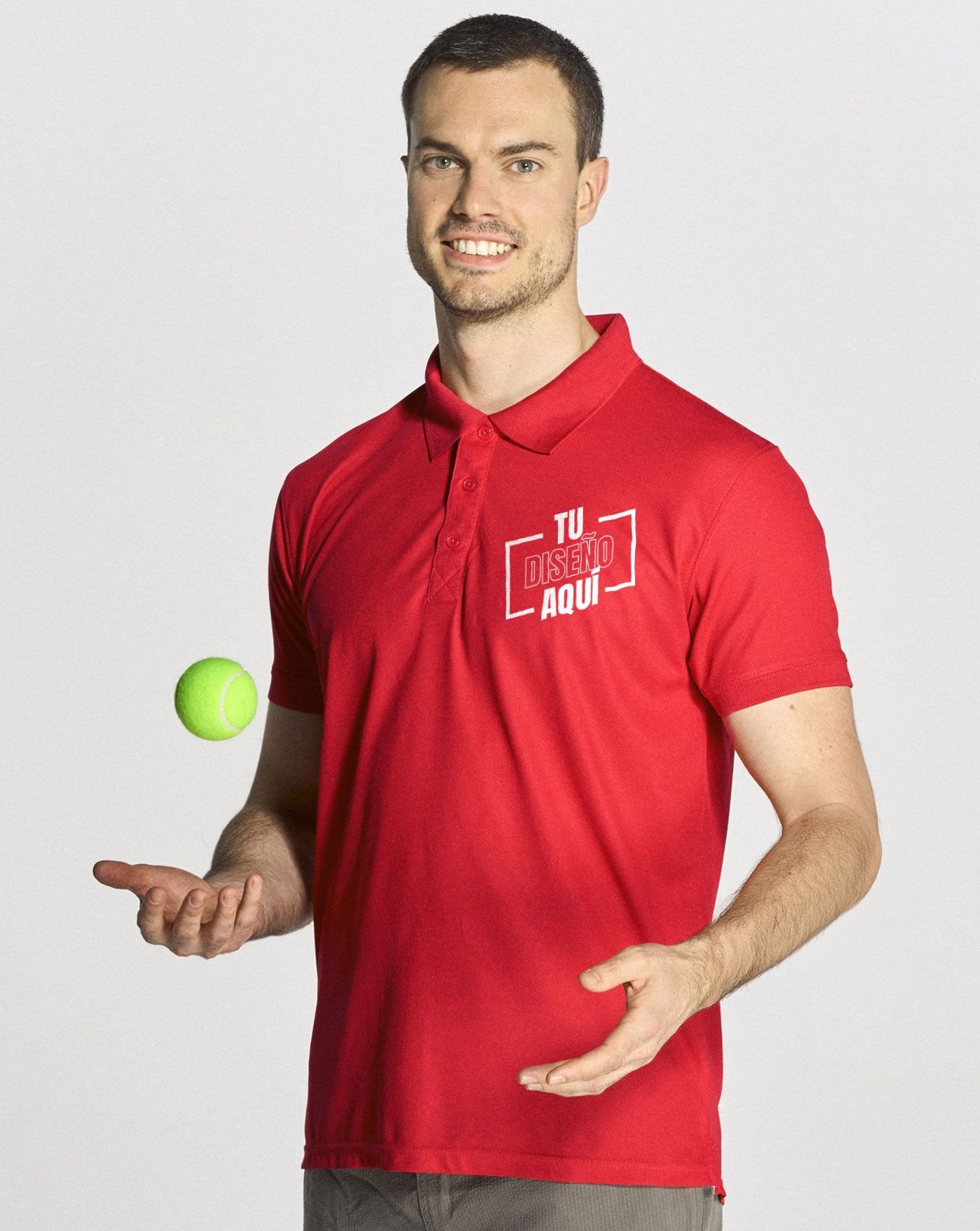 Polo deportivo de manga corta para hombre Personalizado DTF 100% Poliéster SPORTPIQUE