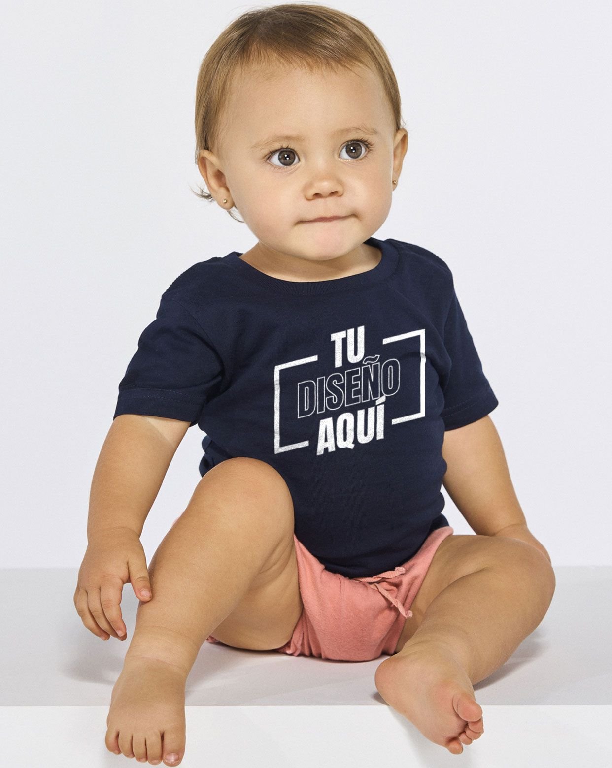 Camiseta unisex para bebé de manga corta personalizada DTF 100% Algodón TSRB150