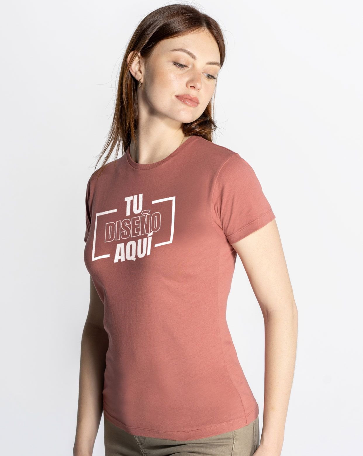 Camiseta de mujer de manga corta personalizada DTF TSRLCMF