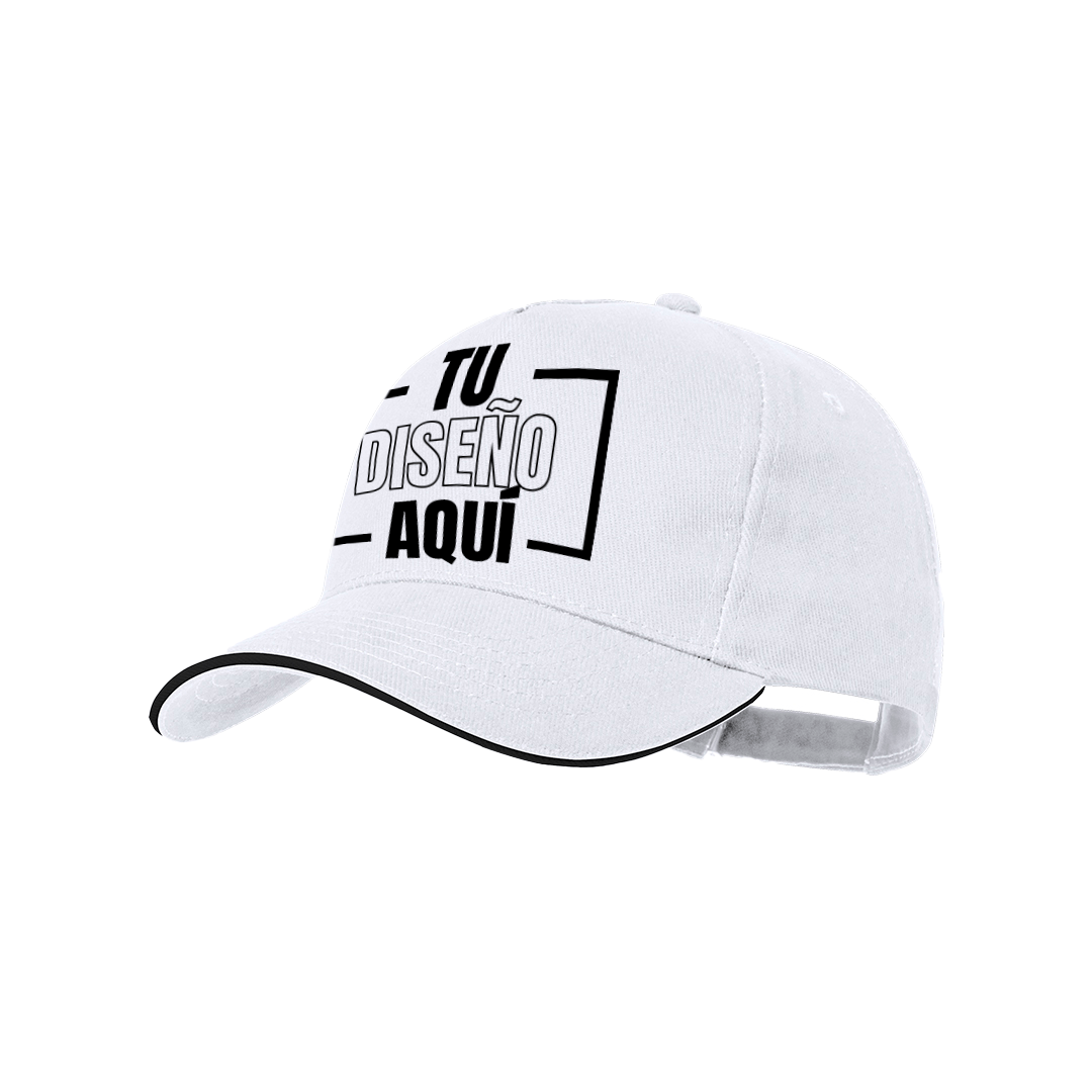 Gorra Premium de 5 paneles personalizada DTF en algodón peinado MIMAX