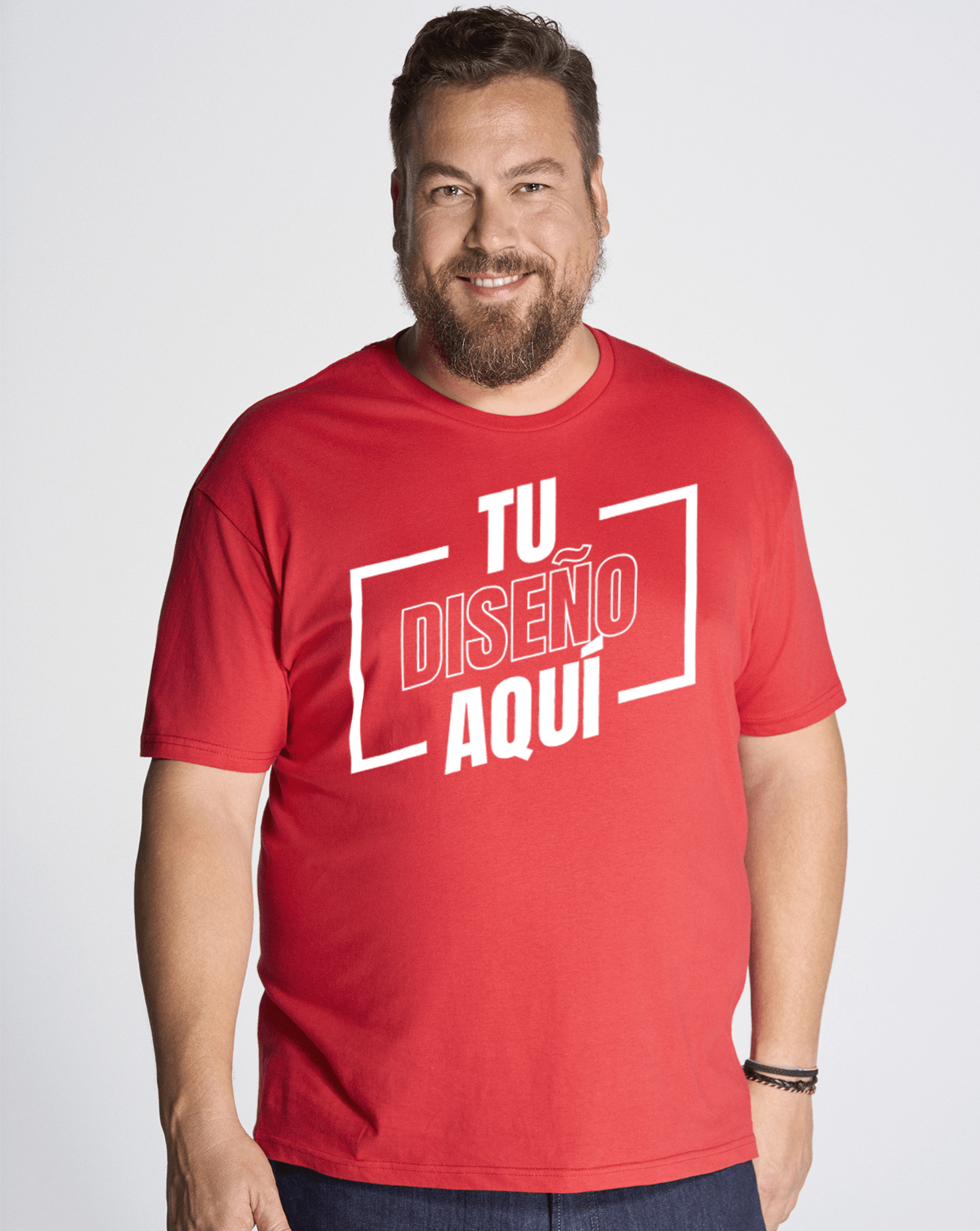 Camiseta básica Unisex de manga corta KING SIZE personalizada DTF TSRA150KS